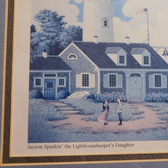 Jayson Sparkin’ The Lighthouse Keeper’s Daughter by Charles Wysocki Framed Print - Picture 2 of 7